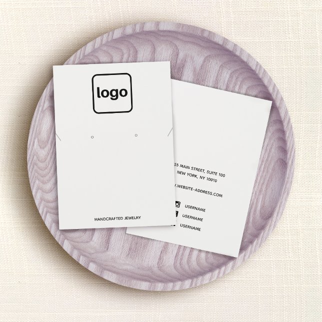 Enkel Visning för att lägga till Logotyp Vit avbil Visitkort (Skapare uppladdad)