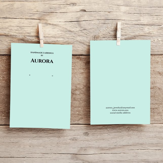 Enkel Visning för att ringa minimalistisk Grönt Visitkort (Skapare uppladdad)