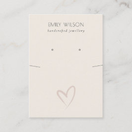 Enkel Visning för  hjärtklack Visitkort