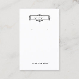 Enkel Visning för Viktoriansk Logotyp Visitkort