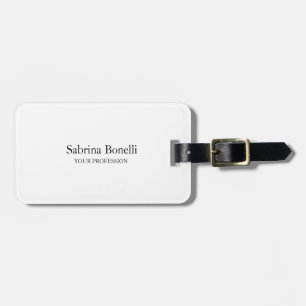 Enkel vit Elegant Bagagebricka