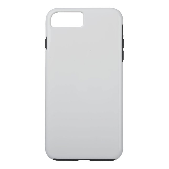Enkel vit Grått Ombre Plain Personlig Case-Mate iPhone Skal (Baksida)