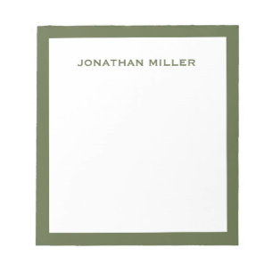 Enkel vit marin typografi anteckningsblock