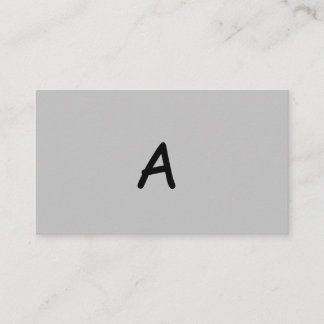 enkel vit modern minimalistisk monogram elegant bu visitkort