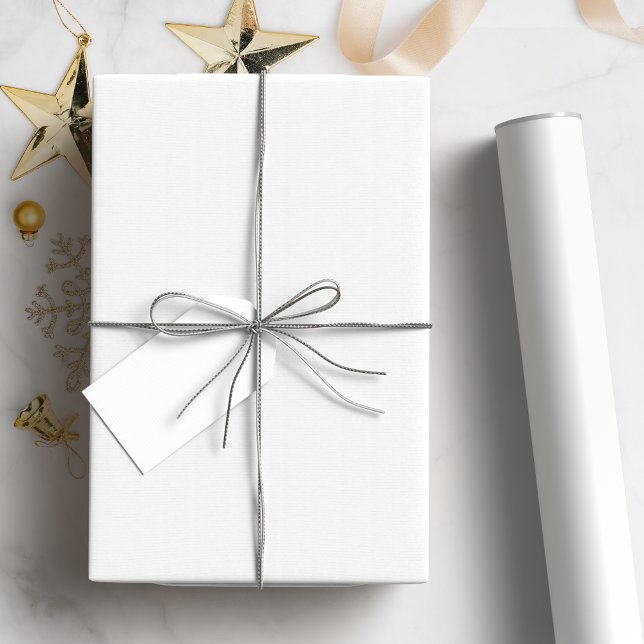 Enkel vit presentpapper (Winter White Christmas Wrapping Paper)