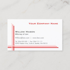 Enkel vit ram, Affärskort för Professionell Visitkort