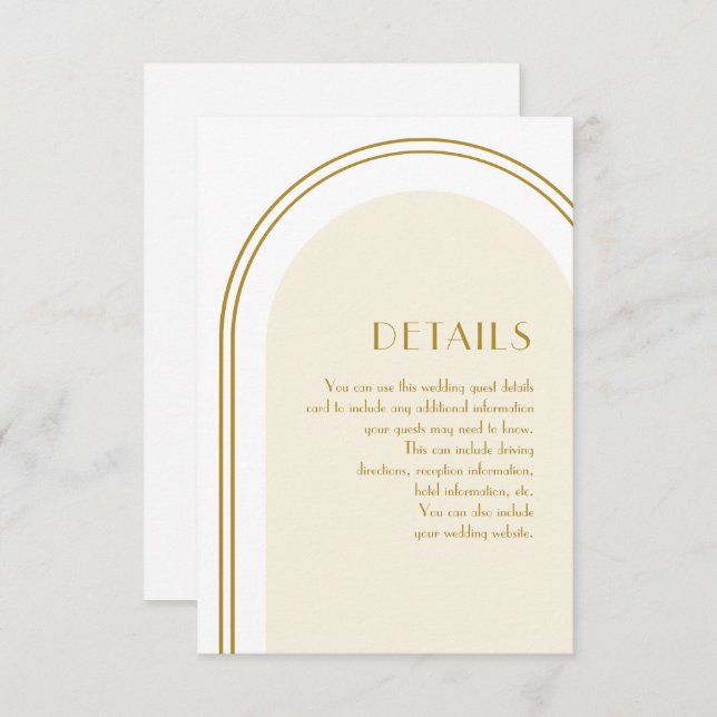 Enkel vit välkomsthälsning för bröllopsgäst tilläggskort (Fram/baksida)