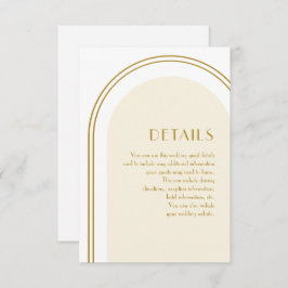 Enkel vit välkomsthälsning för bröllopsgäst tilläggskort