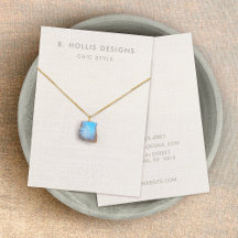 Enkel vit Visning (bild) Necklace-innehavare