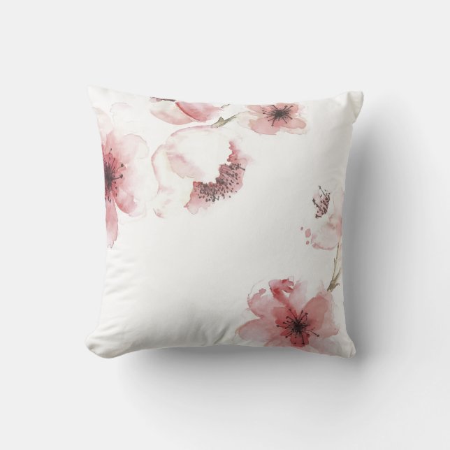 Enkel yet elegant körsbärsröd dekorativ kudde för (Framsida)
