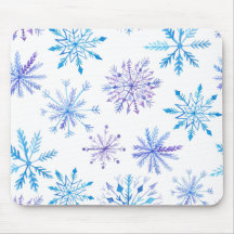 Enkel yet elegant snöflingor | Mousepad