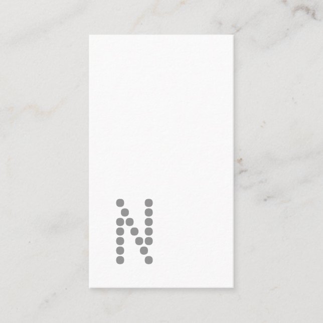 Enkel yrkesmässig vertikal visitkort för klassiker (Framsida)