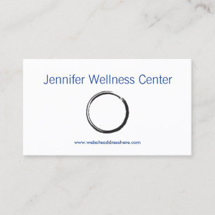 Enkel Zen Circle Visitkort