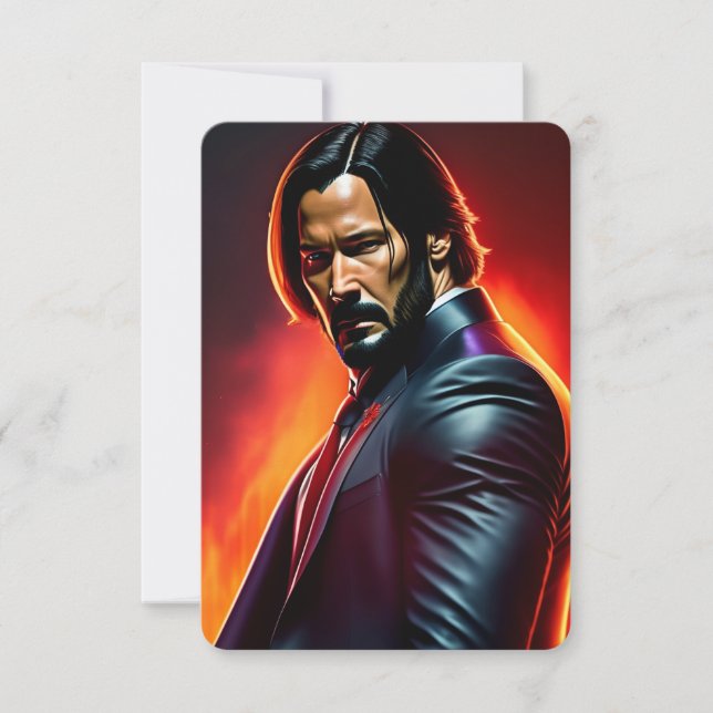 Enkele kaart John Wick. (Framsida)