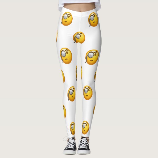 Enkelfärgade mosmattor leggings (Framsida)