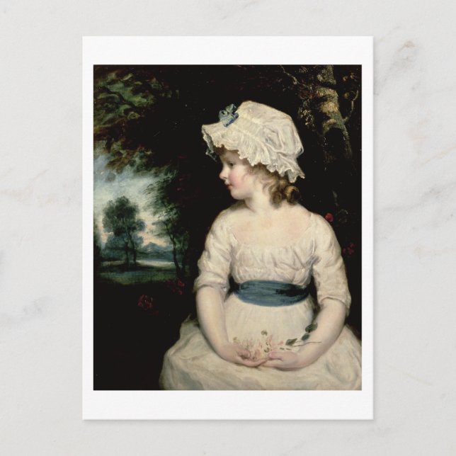 Enkelhet - A Porträtt av Theophilia Ghatkin Vykort (Framsida)