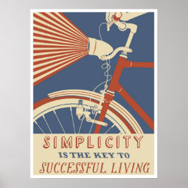 Enkelhet är Nyckel till ett framgångsrikt liv. Poster