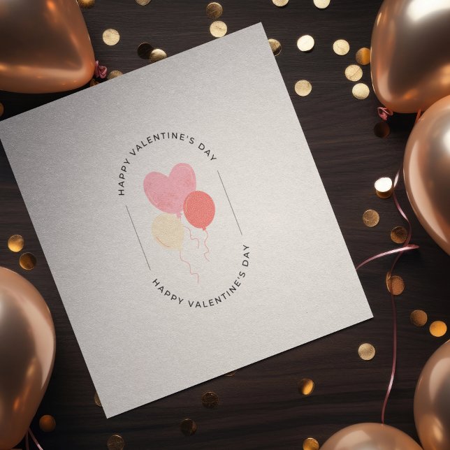 Enkelhet Återdefinierad: Alla Hjärtans Dags Elegan Julkort (Valentine's Day Greeting Card, Elegant Love Card, Simple and Sophisticated Valentine, Clean Design )