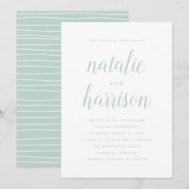 Enkelhet | Bröllopsinbjudan Inbjudningar