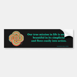 "Enkelhet" Bumper Sticker Bildekal