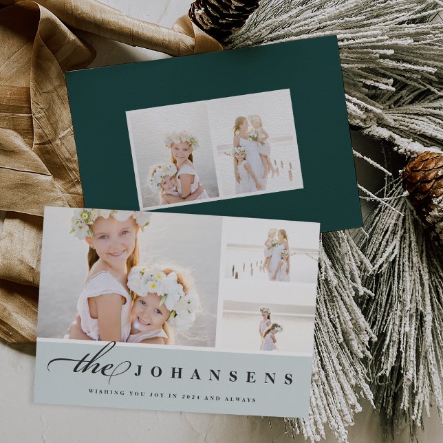 Enkelhet | Helgdag Fotokollokort Julkort (Skapare uppladdad)