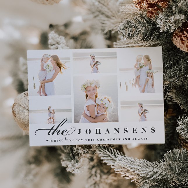 Enkelhet | Helgdag Fotokollokort Julkort (Skapare uppladdad)