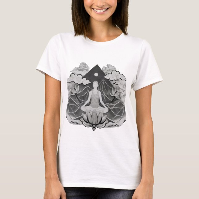 Enkelhet: Mindhet och meditation T Shirt (Framsida)
