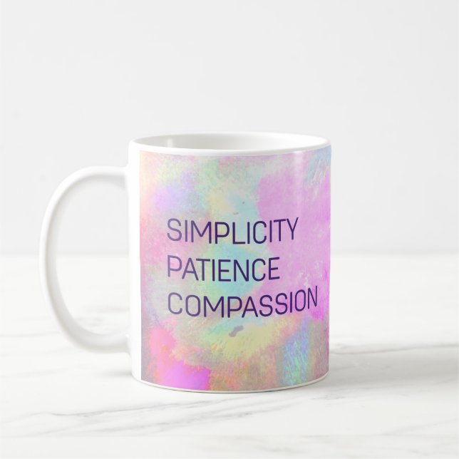 Enkelhet Patientkompassion - inspiration Kaffemugg (Vänster)