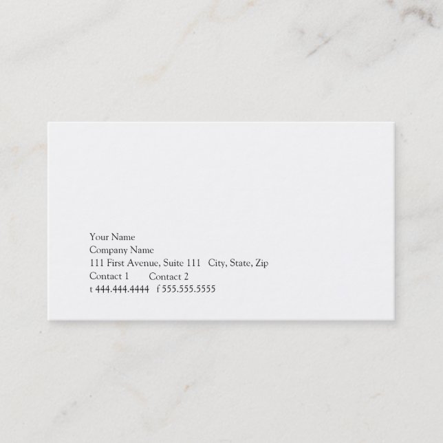 Enkelhet Visitkort (Framsida)