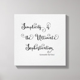 Enkelhetscitat - Canvas