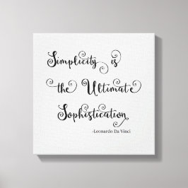 Enkelhetscitat - Canvas