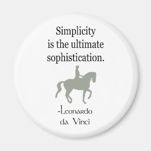 Enkelhetscitationstecken med Dressagehästen Magnet
