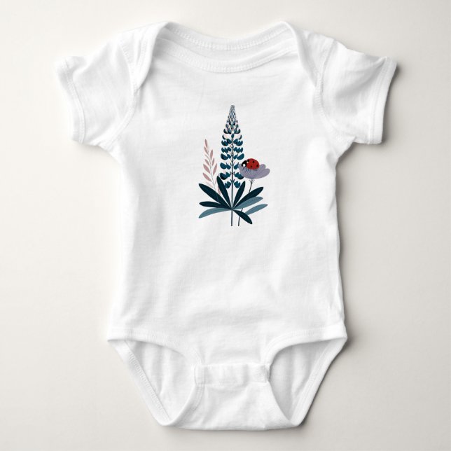 Enkelpjäs babyoverall t shirt (Framsida)