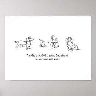 Enkelradarkonst - hund för dockor poster