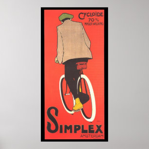 Enkelsidig cykeladvertizingaffisch poster