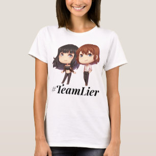 Enkelsidig mer #TeamLier utslagsplats T Shirt