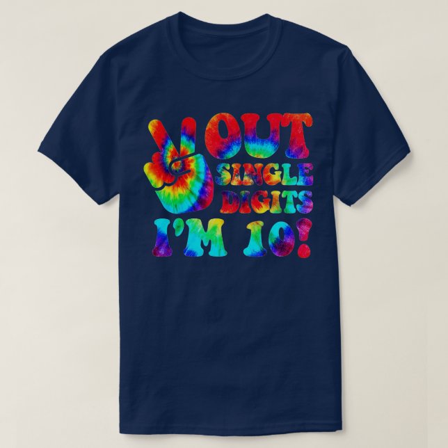Enkelsidig utskrift Im 10 tye Dye 10:e dagen ( T Shirt (Design framsida)