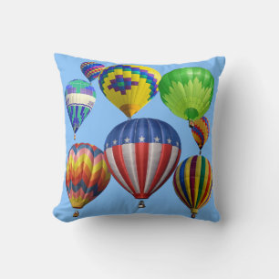 Enkelsidiga färgrika ljusa luftballonger kudde