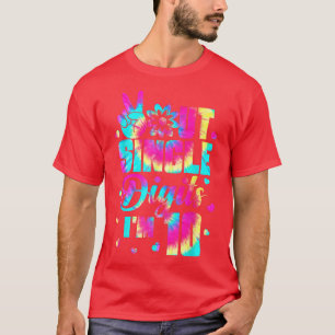 Enkelsidiga fredssiffror Im 10 T Tie Dye Birthday Shirt