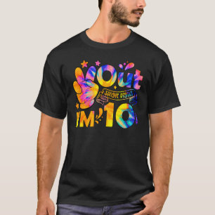 Enkelsidiga siffror - 10 år gammal tie Dye B T Shirt