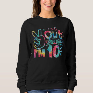 Enkelsidiga siffror: 10 siffror födelsedag t shirt