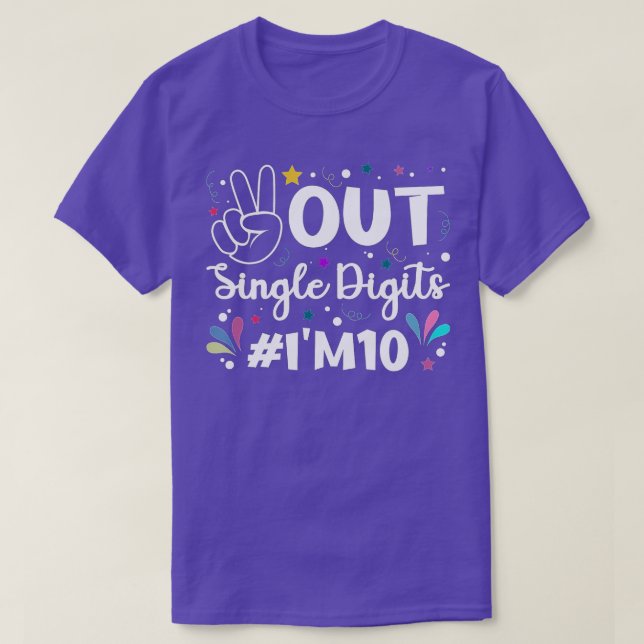 Enkelsiffriga Im 10 barn (8) T Shirt (Design framsida)
