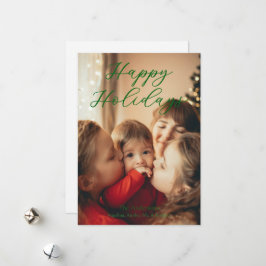 Enkelst foto julkort