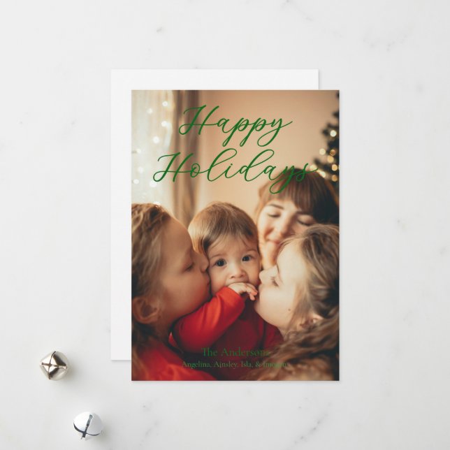 Enkelst foto julkort (Fram/Back In Situ)