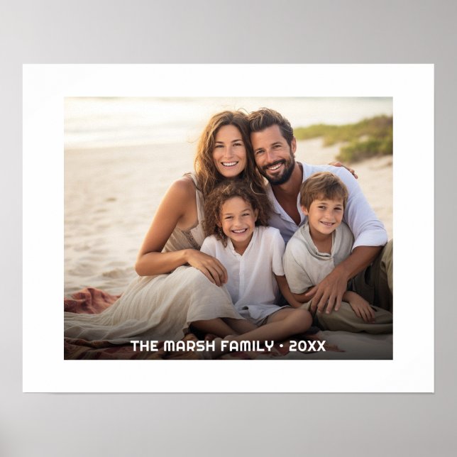 Enkelt 1 fotopatäckning - textövertäckning för bun poster (Framsidan)