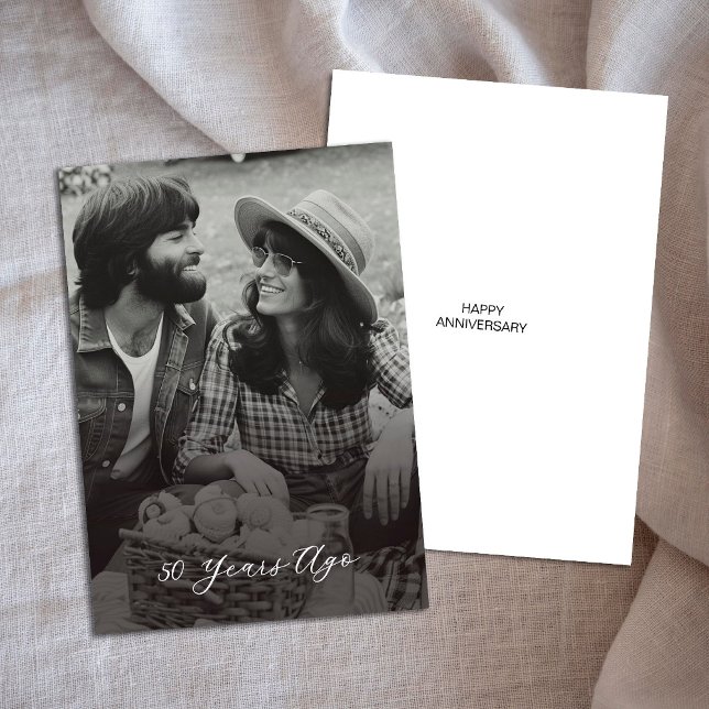 Enkelt 50-årsjubileum - för 50 år sedan kort (Skapare uppladdad)