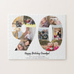 Enkelt 90:e nummer Fotokollage Anpassningsbar Häls Pussel<br><div class="desc">Enkelt 90:e nummer Fotokollage Anpassningsbar Hälsning Jigszawa Puzzle</div>