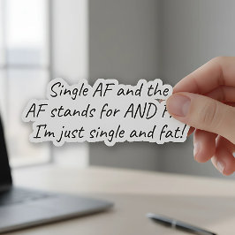 Enkelt AF (och Tjock) funnt Klistermärken