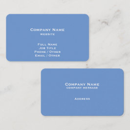 Enkelt Affärskort av färgblått Visitkort