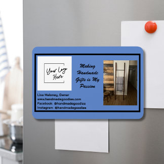 Enkelt Affärskort för fotoAnpassningsbar Crafter Magnet